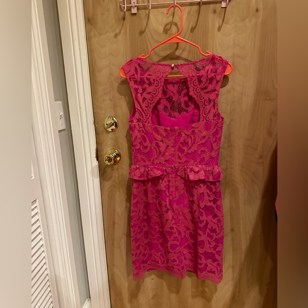 Size 6 Pink lace Lilly Pulitzer dress - Picture 6 of 7
